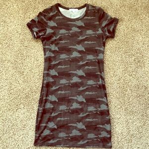 Camo Tight T-shirt dress